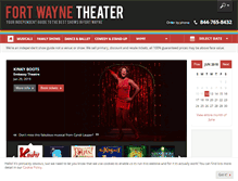 Tablet Screenshot of fortwaynetheater.com